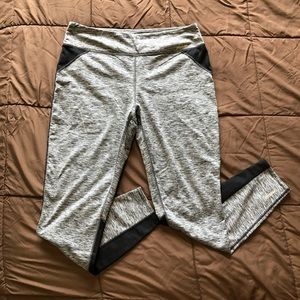Eddie Bauer Gray and black workout pants in large